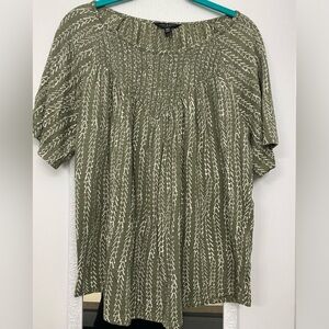 Lucky Brand flutter sleeve top